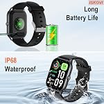 Smart Watch for Men Women Answer/Make Calls,Smartwatch with Heart Rate Sleep Counter Fitness Tracker, 100+ Sport Modes IP68 Waterproof Step Counter Smartwatch for iOS Android,Black