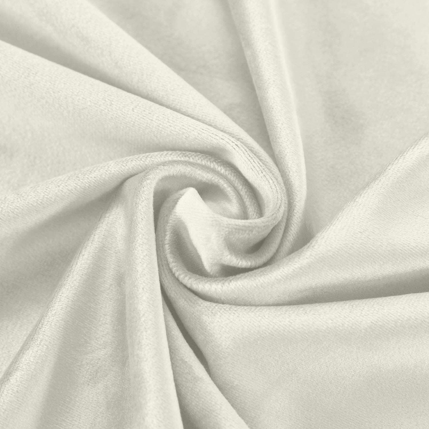 TWOPAGES Velvet Curtain 120 Inch Long Grommet Blackout Thermal Insulated Window Drape for Bedroom Living Room(1 Panel,Beige,50" W x 120" L)