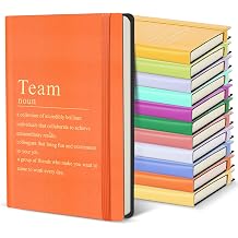 Team Appreciation Gifts Bulk Leather Inspirational Notebooks A6 Employee Journal Team Notepads Inspirational Gifts for Group Coworkers Staff Worker Nurse(Charming Hues,24 Pack)