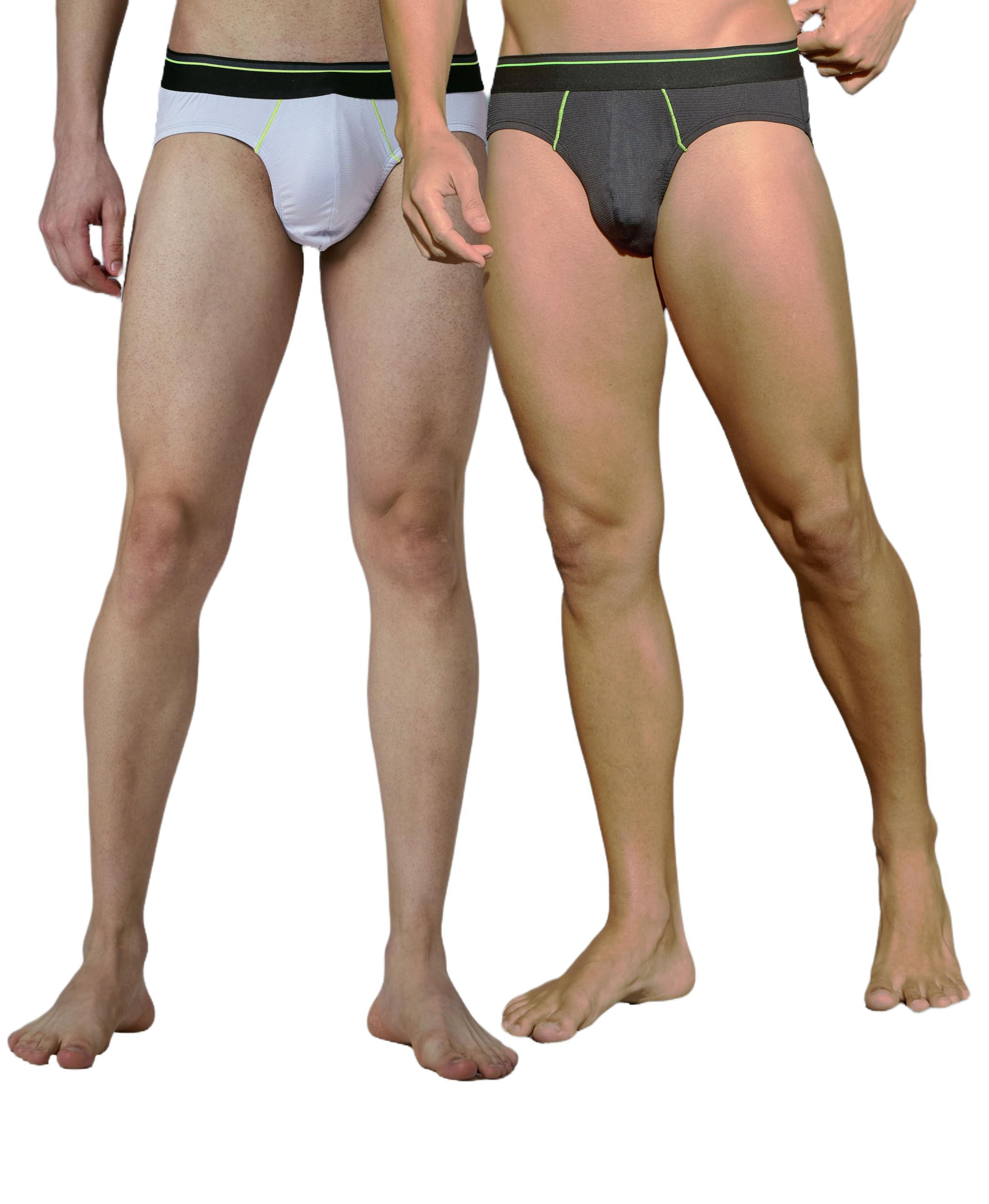 technosport Men's Cotton Solid Brief with Anti Microbial Properties - Combo Pack of 2-picture-12