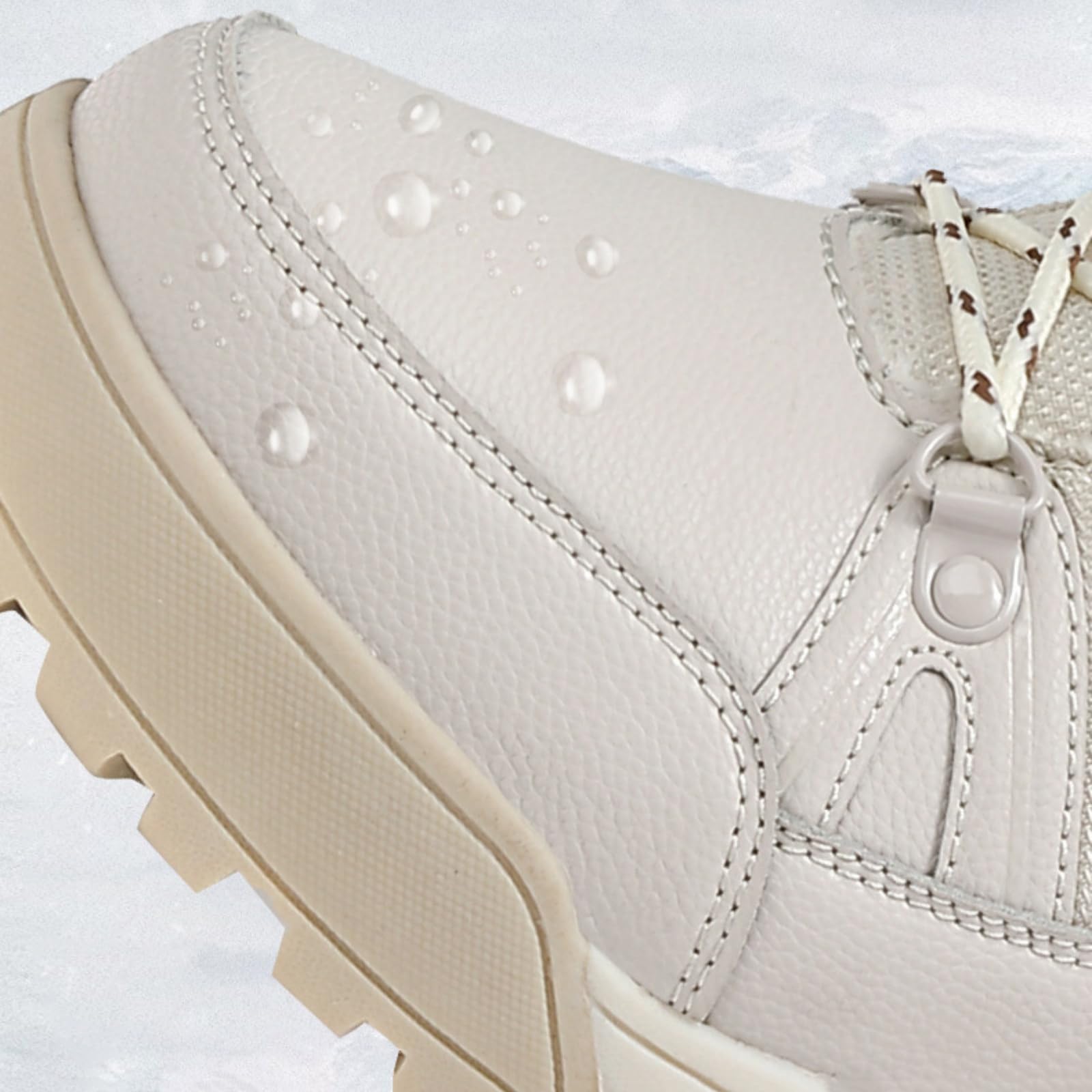ENEN Bottes de Neige Imperméable Femme Homme 36-42, Bottes Femme Hiver Fourré Antidérapantes Semelle en Caoutchouc Chaude Confortable pour Extérieur, Randonnée