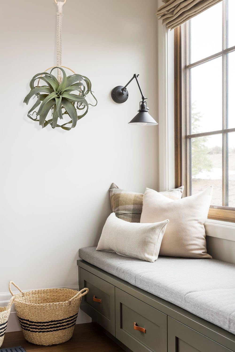 GnFlus Artificial Air Plants 11 Inch Fake Hanging Plant Real Touch Lifelike Fake Succulents Plants for Home Garden Office Indoor Outdoor Decor