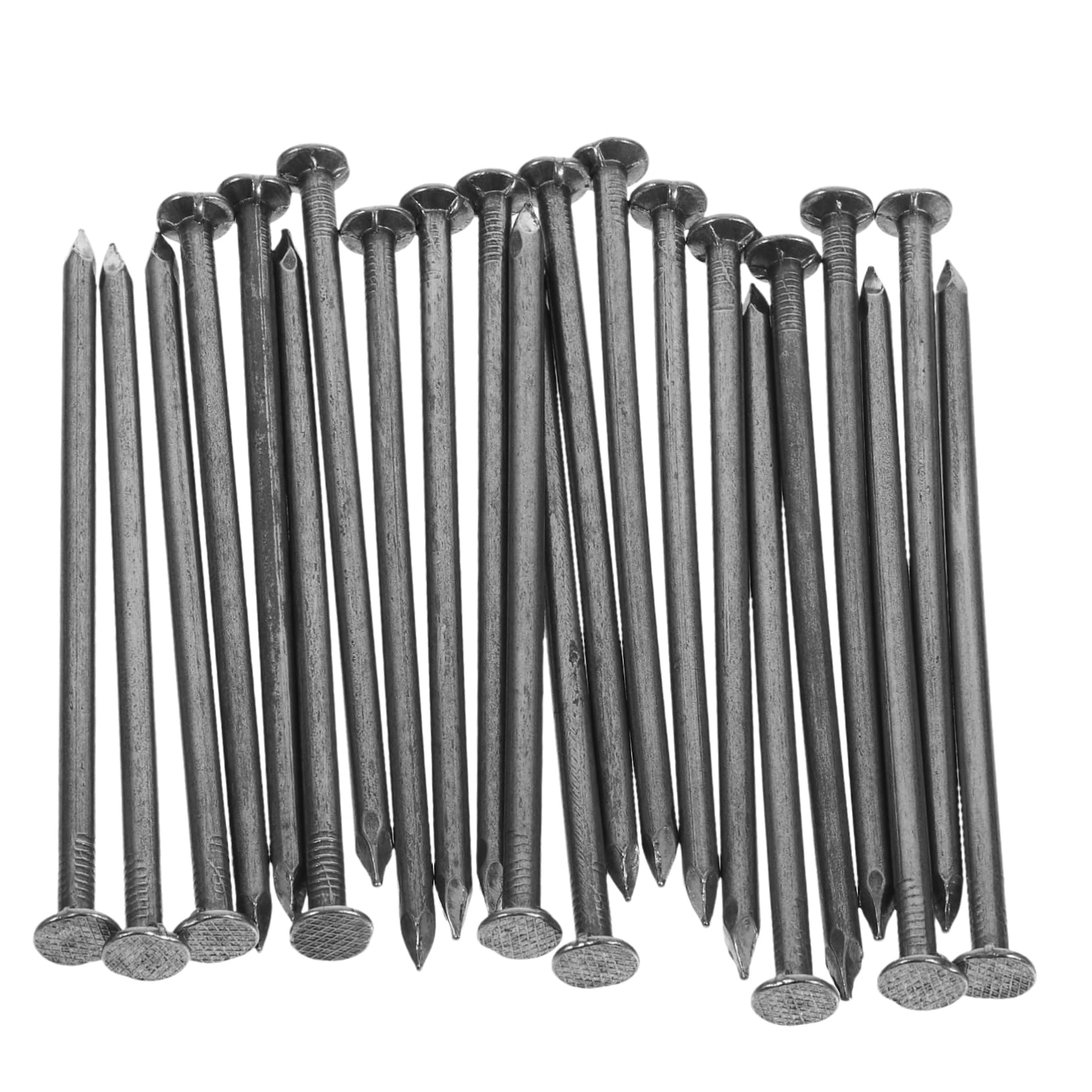 HOMOCONO Heavy Duty Iron Nails Carpenters Spikes Landscape Stakes Concrete Nails for Hanging DIY Woodworking Hardware