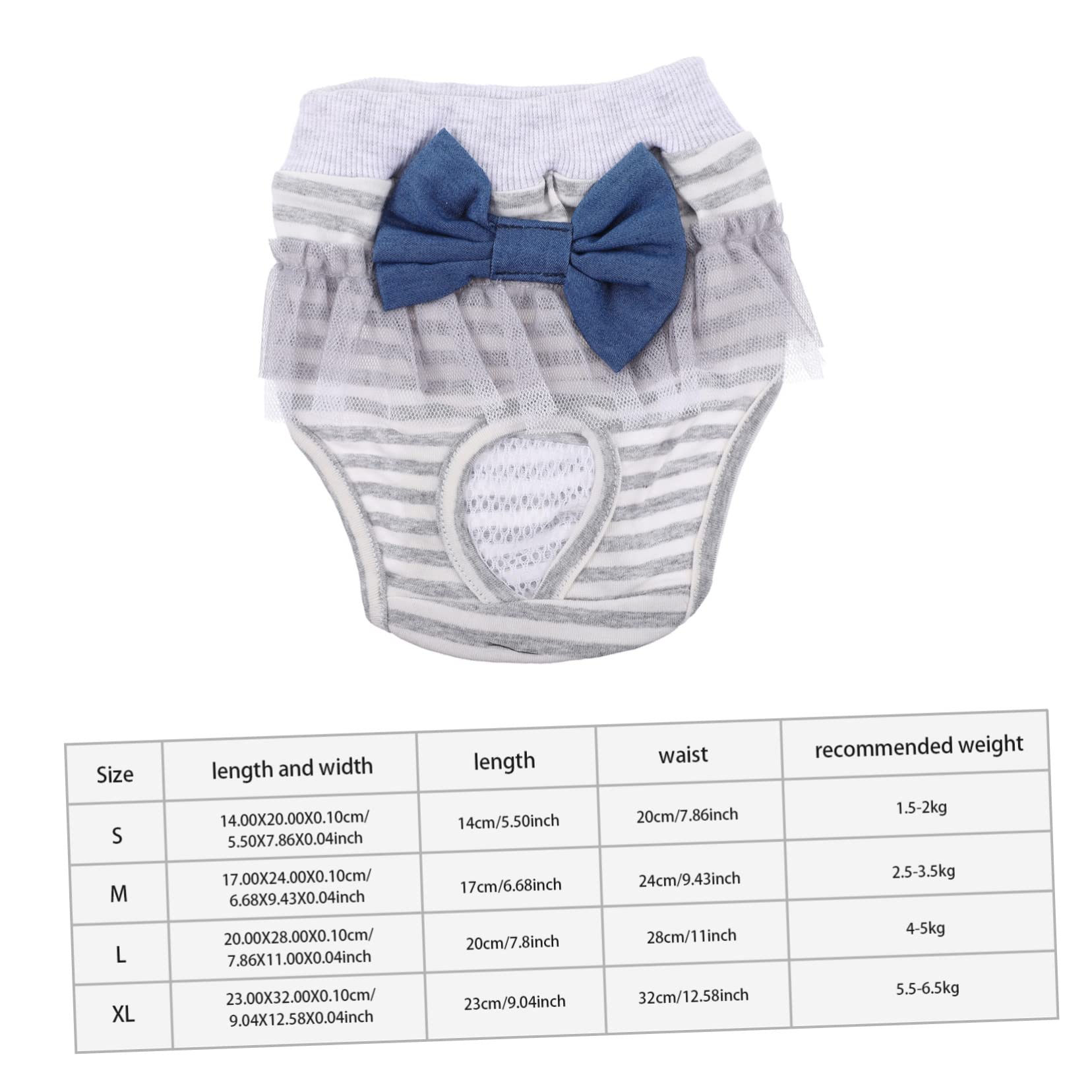 Happyyami Comfortable Female Dog Diapers Washable Dog Period Panties for Dogs Soft Material with Lining Protects Floors from Stains Adorable Design for Pet