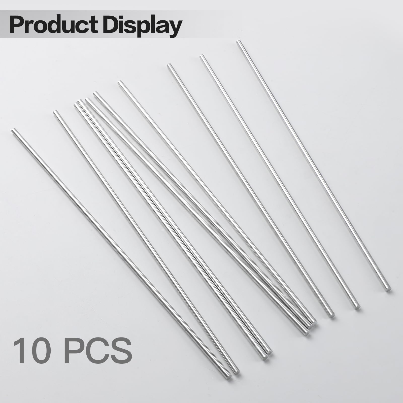 Aluminum Round Rods - 1/4" Diameter, 10 Pack -6 Aluminum Round Rods - 1/4" Diameter, 10 Pack -6