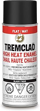 Tremclad Bombe De Peinture Emaillee A Haute Chaleur Noir Plat 340 G Amazon Ca Outils Et Bricolage
