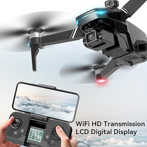 Miniatura 5 de HYTOBP Drone S189 Max con cámara, cámara EIS 8K, evitación de obstáculos láser, vuelo de 60 minutos, 2 baterías, motor sin escobillas, retorno
