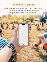 Refoss WiFi okos kültéri dugalj Type F, Alexa és Google Home kompatibilis, IP44 vízálló 3