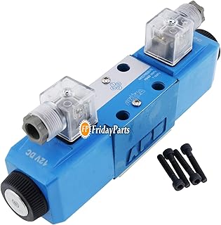 FridayParts 12V 3 Pins Solenoid Valve Assy 25/101100 25101100 for JCB Parts Vickers Eaton Solenoid