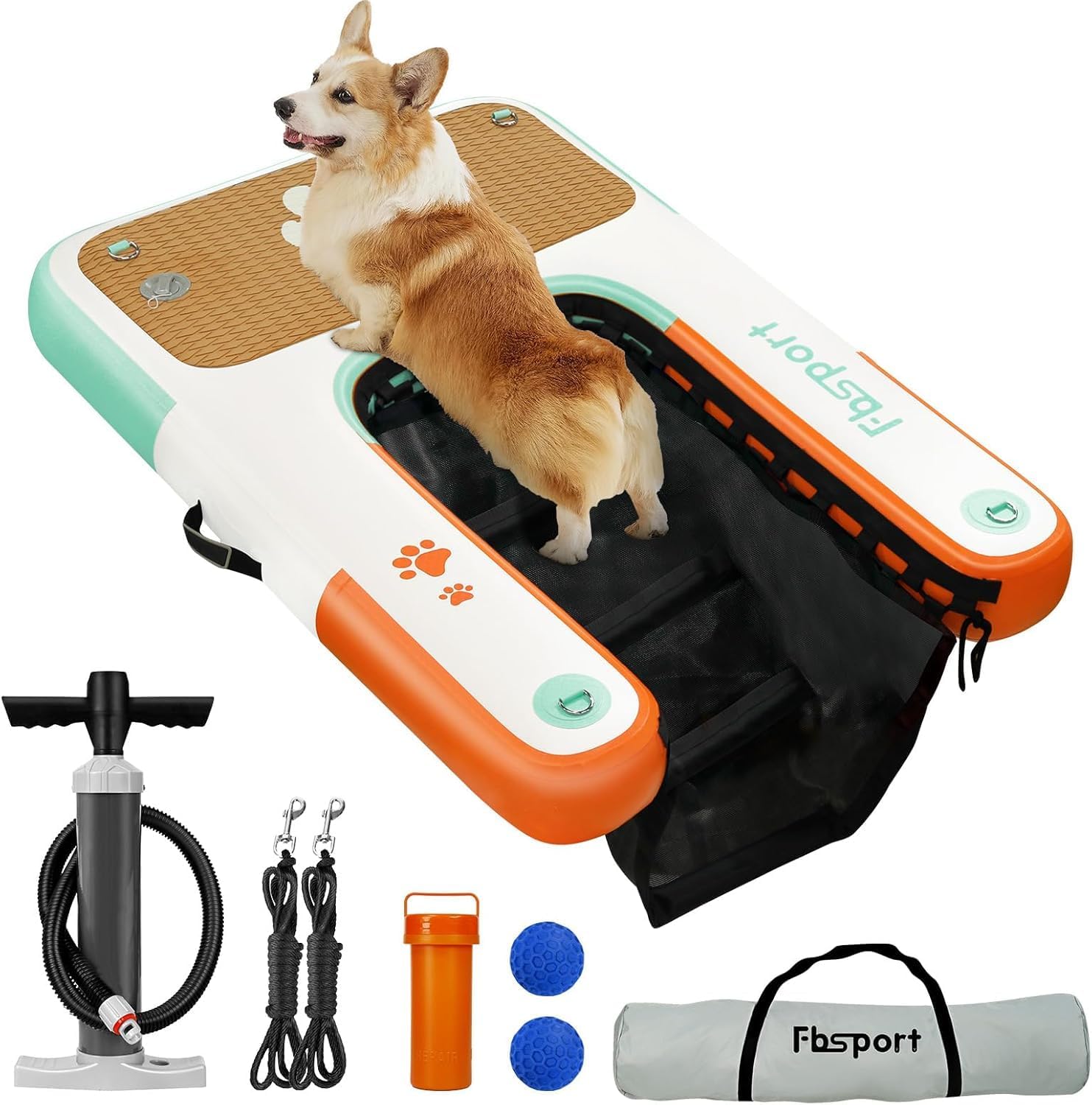 Rampa de Agua Hinchable para Perros, Escalera Flotante para Muelles Escalera Flotante para Piscinas, Barcos, Lagos, Escalera Flotante Antideslizante de EVA para Perros de hasta 100 kg