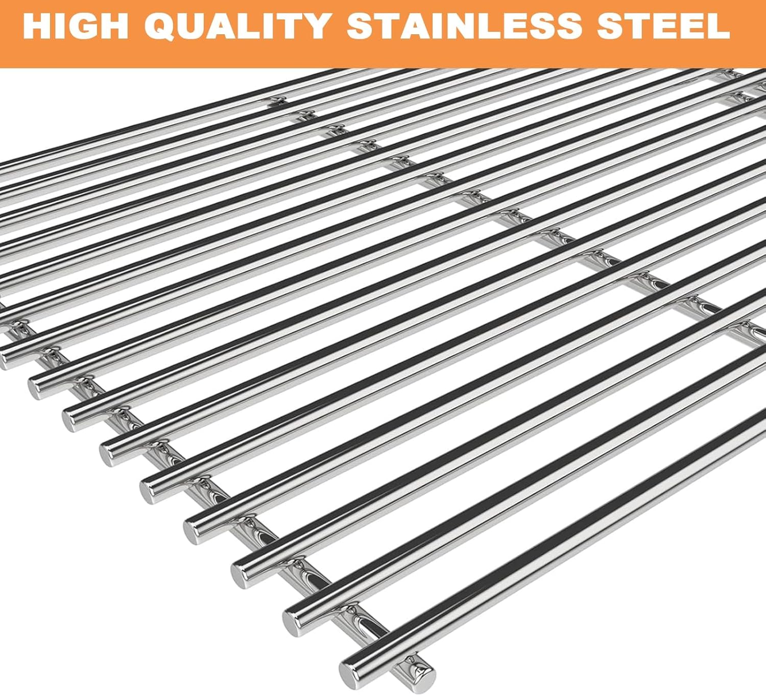 18 13/16" x 11 1/8" Cooking Grill Grates for Kitchen Aid Grill Replacement Parts,Kitchen Aid 720-0893 720-0893A 720-0893D 720-0893G Grates,Stainless Steel Grill Grids Accessories for Kitchen Aid Parts