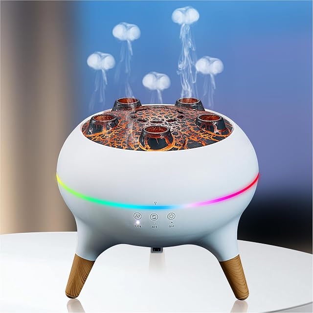 Essential Oil Diffuser 250ML Jellyfish Diffuser Air Humidifiers Sound Pickup Ultrasonic Aromatherapy Diffuser Remote Control 7 Color Lights