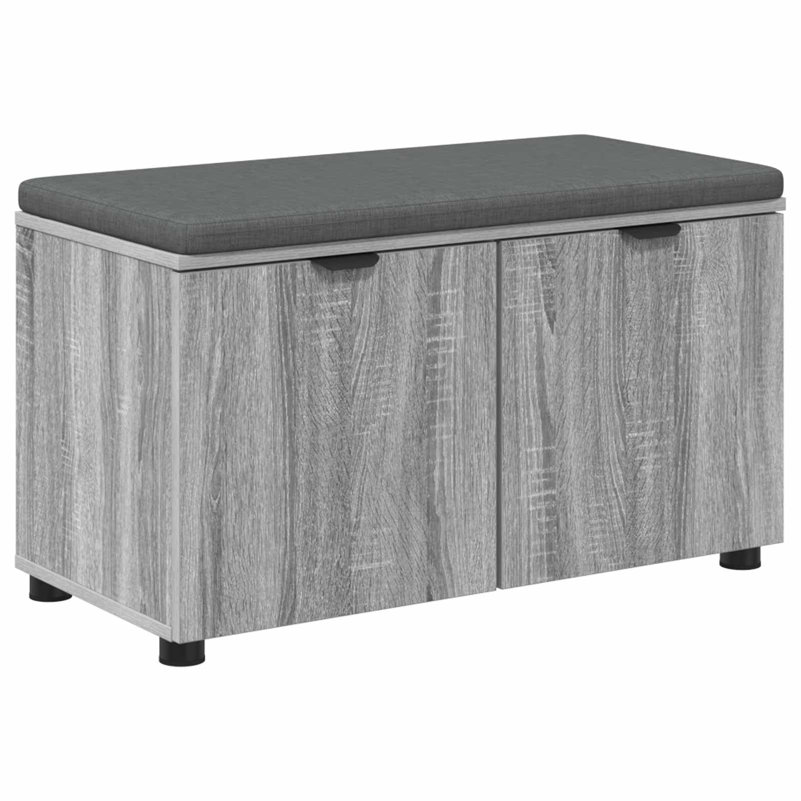 Banc de couloir avec coussin et étagère de rangement lit