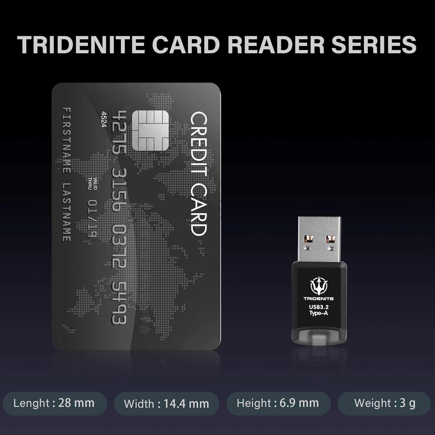 USB 3.2 Type-A MicroSD Memory Card Reader Adapter (DDR-200, Includes 185MB/s Speedy MicroSD 512GB)