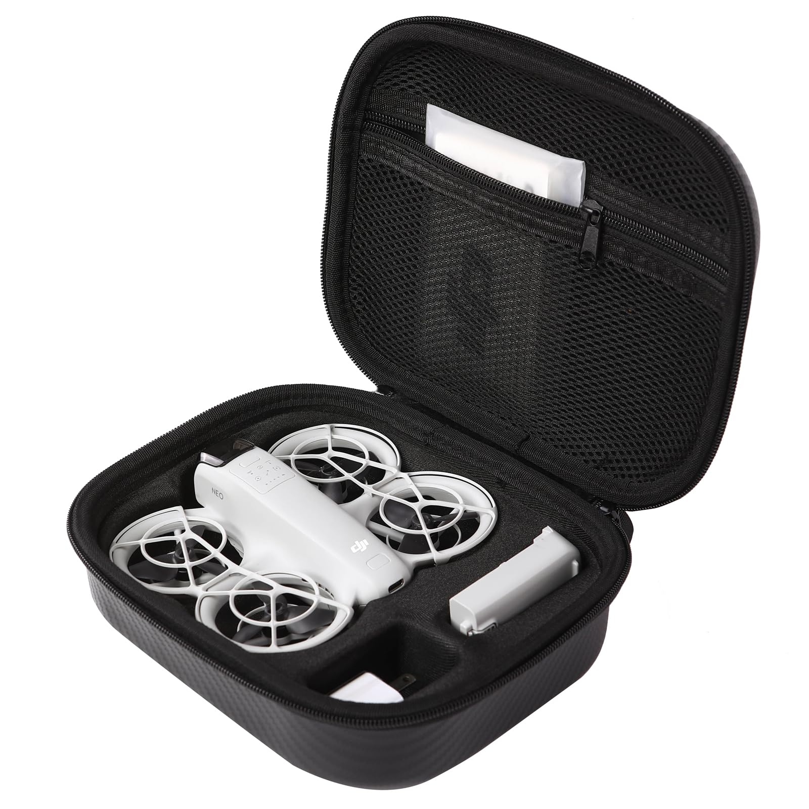 Anbee Neo Drone Hard Case, Portable Carrying Case Storage Bag for DJI Neo Drone and Accessories (Carbon Black)