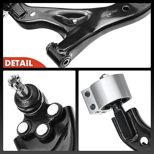 Miniatura 7 de A-Premium 2 brazos de control delanteros inferiores, con rótula y buje, compatibles con Chevrolet Equinox 2005-2009, Saturn Vue 2002-2007, Pontiac