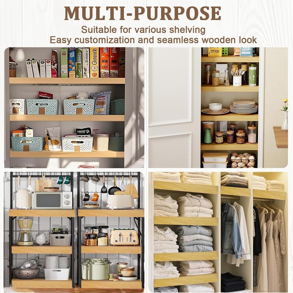 5 PCS Wire Shelf Cover, Waterproof PVC Wire Rack Covers for Shelves, Easy to Cut, Moisture-Resistant Removable Closet (Not Wood) Pantry Shelves Liners for Bathroom, Kitchen,01,44x16x2in
