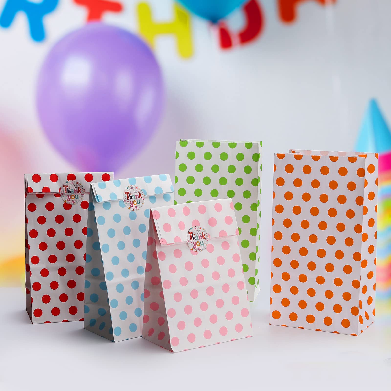 PAPIERTu00dcTEN, 20 STu00dcCK Bunte Geschenktu00fcten Mit 48 Aufkleber Candy Tu00fcten Zum Verpa EUR 10,68 - DE