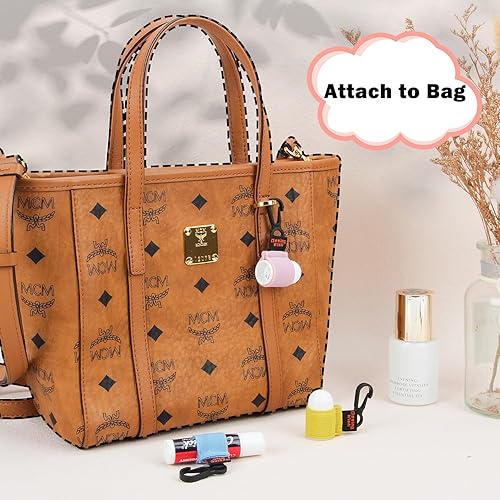 Miniatura 6 de Desing Wish 3 piezas de mini lápiz labial para llavero de manga elástica para bálsamos labialesbrillo labiallápices labiales, fundas para bálsamo