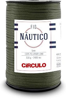 Circulo - Nautico Yarn, Premium Waterproof Cord 5mm 100% Polypropylene, 227 yds, 17.6 oz, Chunky, Special for Fashion Accessories, Bag and Decor in Crochet and Macramé (5368 - Forest Green)
