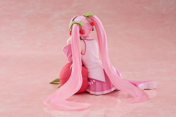 Taito-Sakura Miku Desktop Cute Figure (Cherry Cushion Ver.)