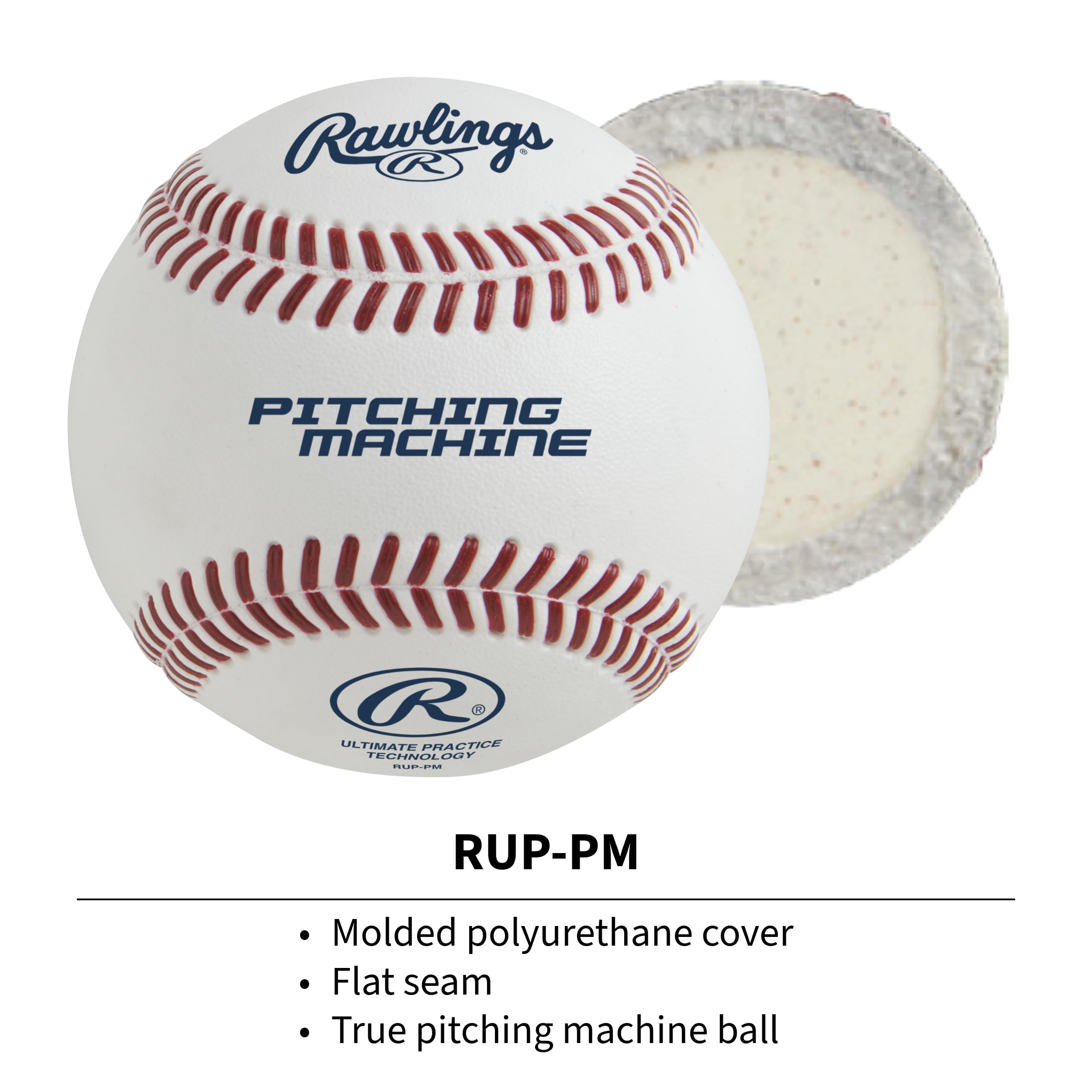 Rawlings Ultimate Practice Technology (UPT) Pelotas de béisbol con máquina de Lanzamiento, Caja de 12