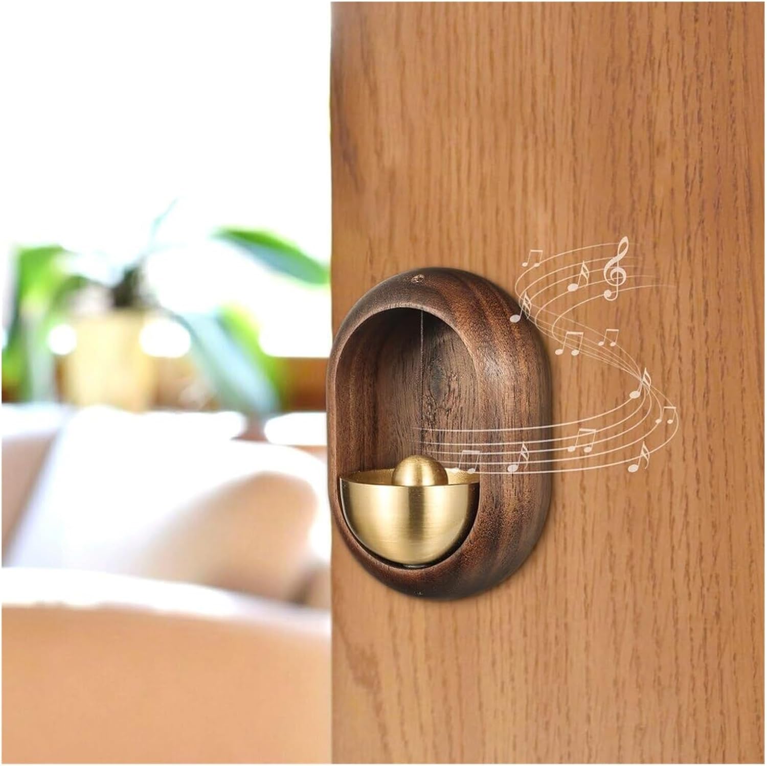 Shop Door Entry Chime, Doorbell Decorations, Magnetic Entry Alert Chime for Business Use, Decorative Shopkeepers Door Bell with Pleasant Sound