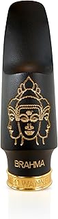 Theo Wanne Brahma Alto Saxophone Mouthpiece with Vintage-Style Hard Rubber Body, Medium-Stadium Chamber & Rollover Shark Gill Baffle for Balanced Warm & Centered Alto Sound - Size 7 (.081")