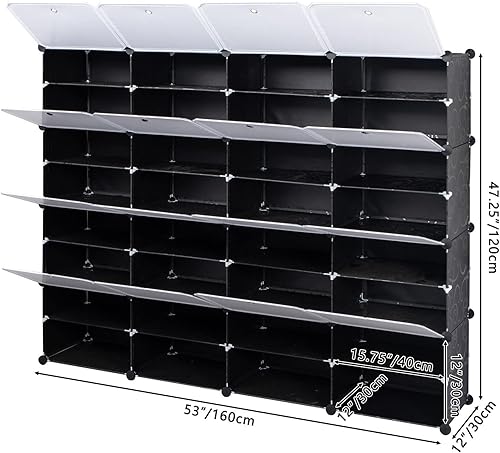 Miniatura 3 de Organizador de zapatos, caja de zapatos resistente, contenedores de zapatos que ahorran espacio, funda de zapatos a prueba de polvo, cajas de