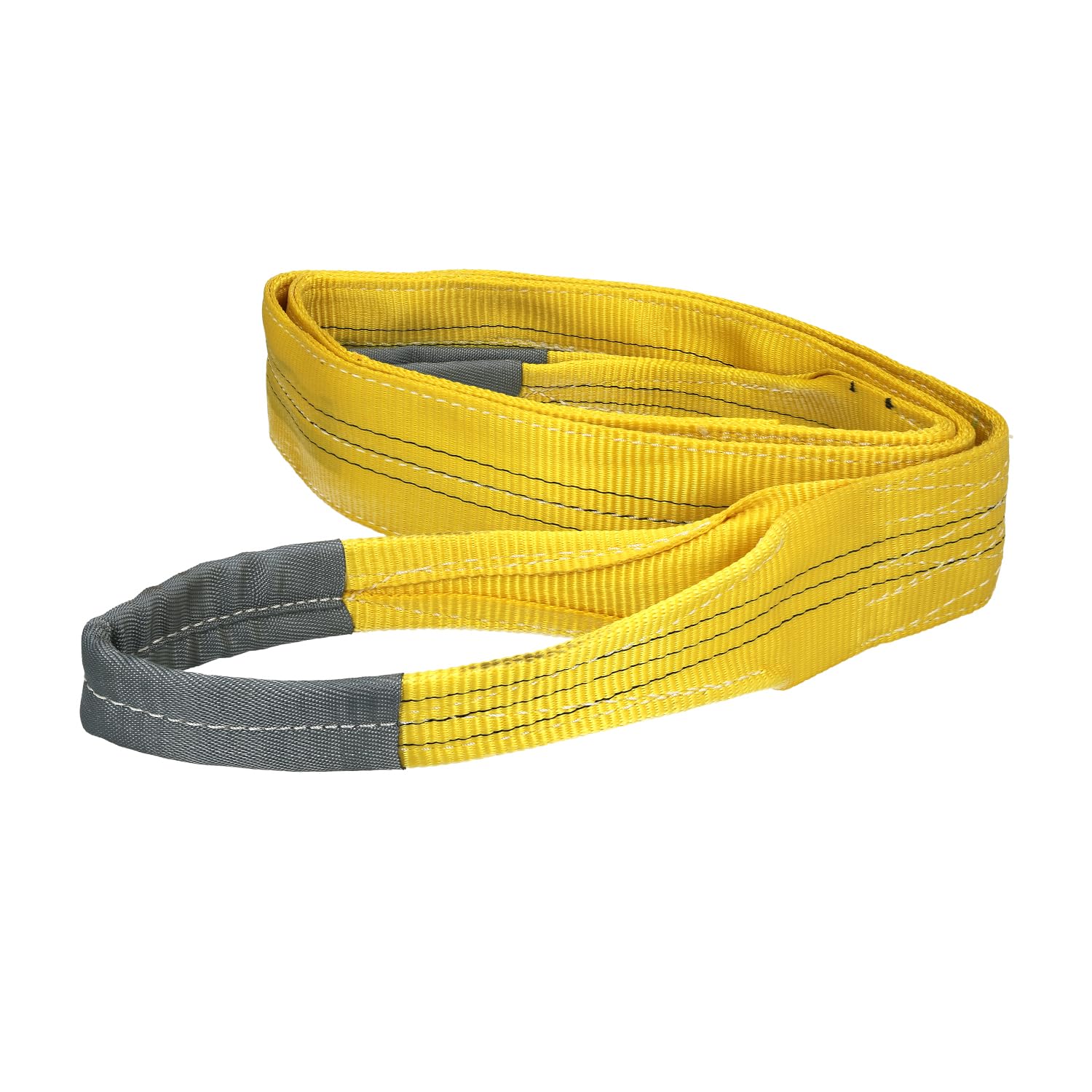 WOLFPACK LINEA PROFESIONAL Élingue Plate Double Bande 3 000 kg Facteur sécurité 7:1 Longueur : 4 mètres Largeur 9 cm 100% Polyester Couleur Jaune 15030219
