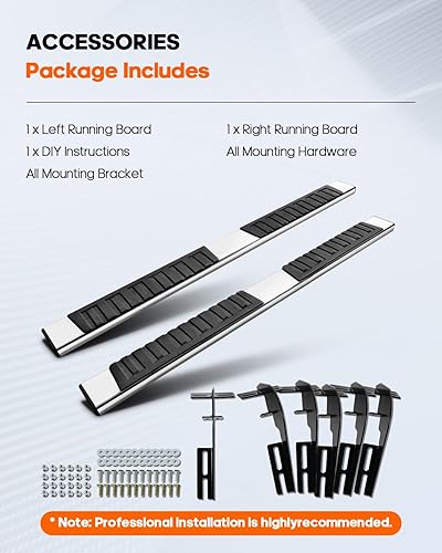 Miniatura 6 de OCPTY Estribos de 6 pulgadas compatibles con Dodge Ram 1500 Crew Cab 2009-2018, 2019-2023 1500 Classic, 2010-2023 para Ram 25003500 barras laterales