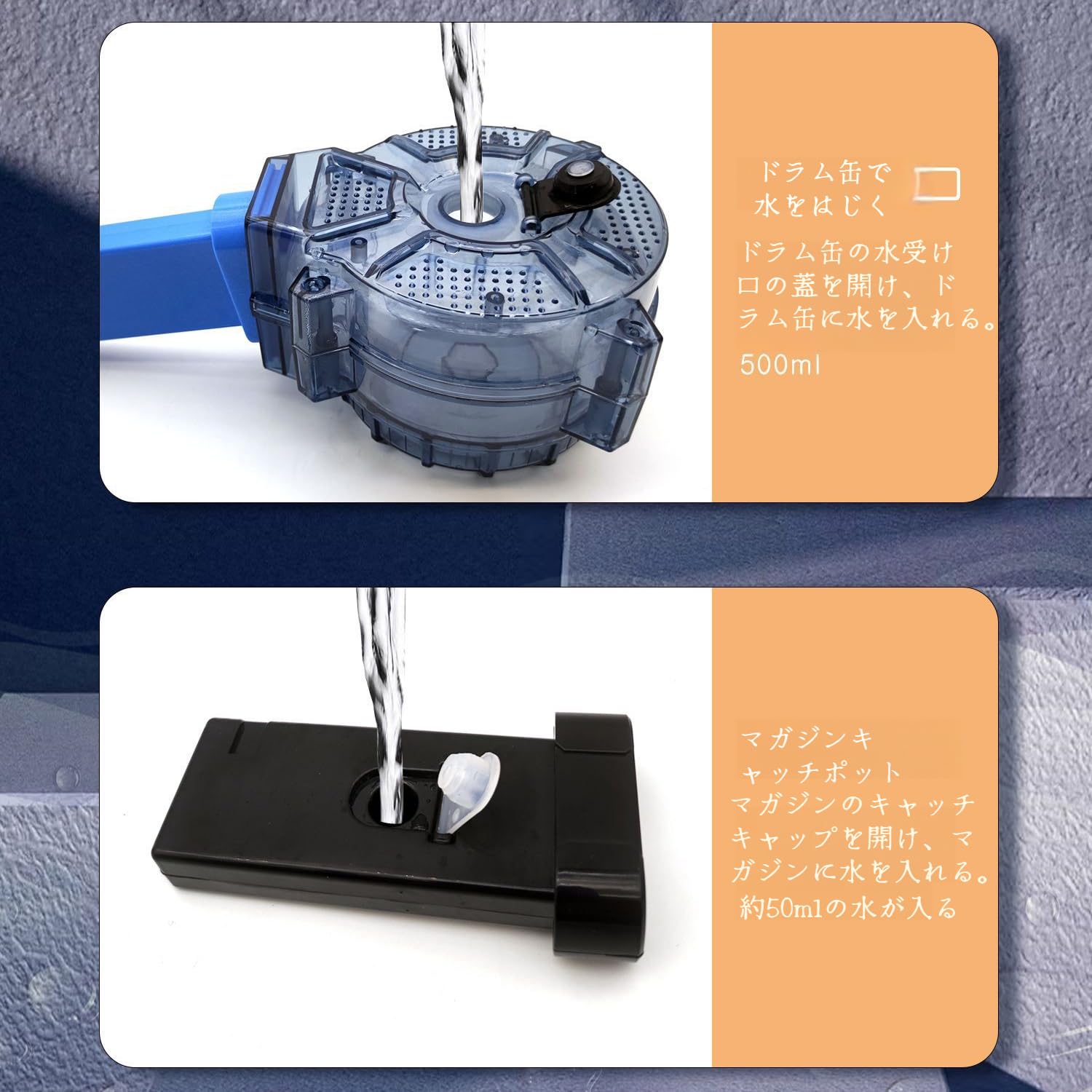Amazon.co.jp: 電動連続高圧水鉄砲おもちゃ自動水スプレーおもちゃ水