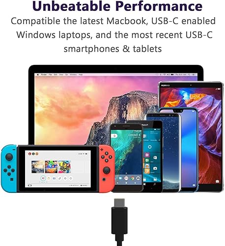 Miniatura 3 de LAP POW Cargador USB C para portátil de 65 W compatible con Samsung Chromebook 4 4+ Galaxy Book Pro 360 Notebook 7 9 Pro Galaxy Tab, XE521QAB