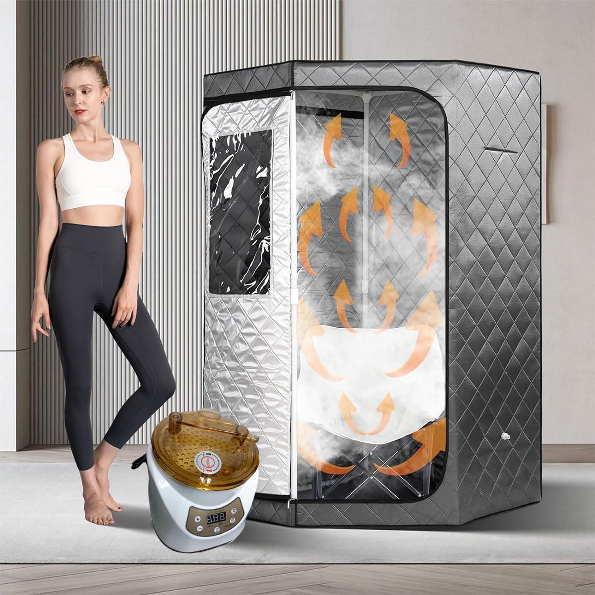 テントサウナ　スチームサウナ　自宅サウナ サウナ テント 3L スチームサウナ 家庭用サウナ 個室 全身 自宅