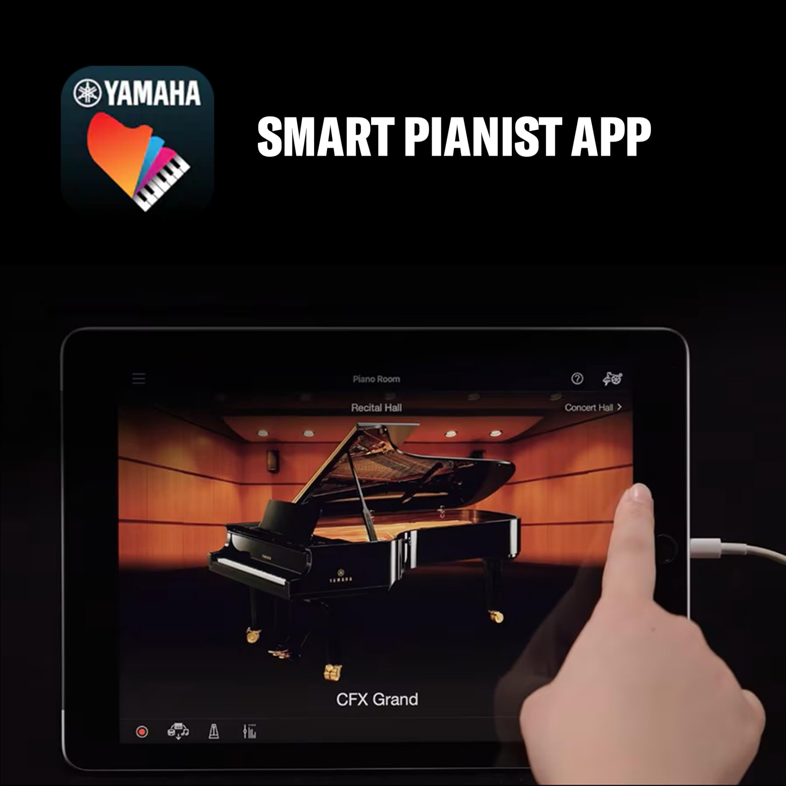 YAMAHA ARIUS YDP-105WH Digital Piano – Pianoforte Digitale da Casa per Principianti e Hobbisti, Design Classico ed Elegante, Suonabilità Autentica di un Pianoforte Acustico, Bianco