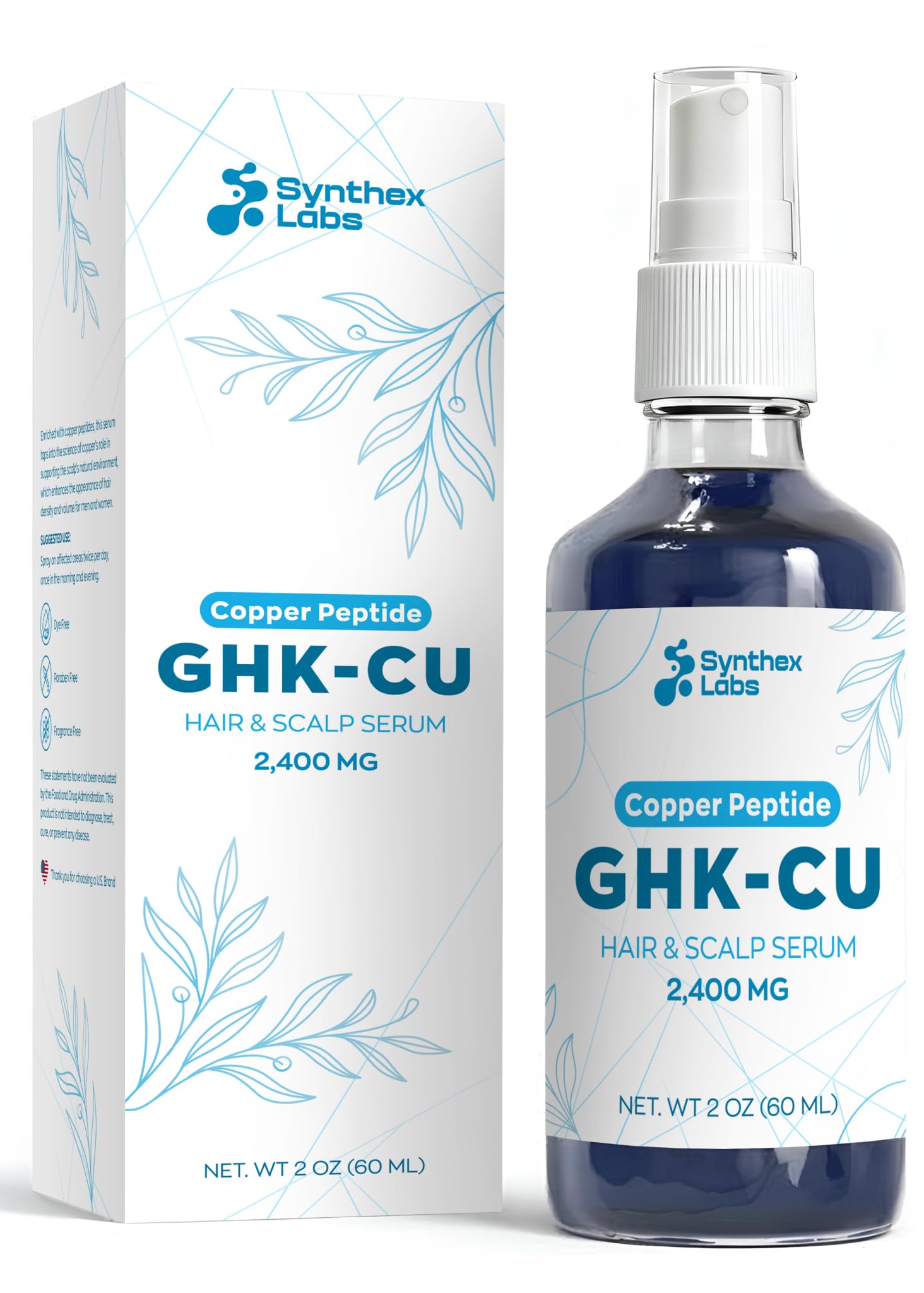 ghk-cu hair growth topical purchase Amazon.com: SYNTHEX LABS GHK-Cu Copper Peptide For Hair & Scalp Serum –  2400mg | Water-Based Formula for Hair Softness & Shine | 4% Copper Peptides  – Fast-Absorbing