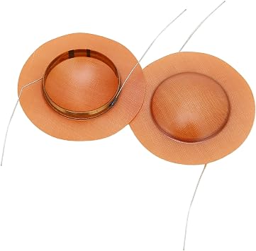 2PCS Tweeter Voice Coil,Tweeter Accessory Speaker Repair Parts,25mm / 0.98in Dome,Soft and Elastic Resin Sound Film Tweeter Voice Coil