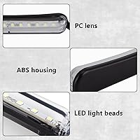 Vista 3 de Luces LED de matrícula de 12 V CC, luz universal de matrícula, conjunto de lámpara de matrícula impermeable, luz LED de placa de repuesto