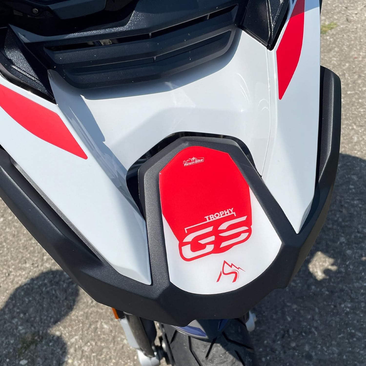 Resin Bike Motorcycle 3D Stickers Compatible with BMW R 1250 GS Adventure 2021-2024. Front Tip Protections from Impact and Scratches. Resin Stickers - Made in Italy