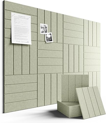 Miniatura 99 de Tablón de anuncios grande de fieltro de 48 x 36 pulgadas, alternativo, paquete de 12 con 70 pestañas adhesivas extraíbles seguras, tableros