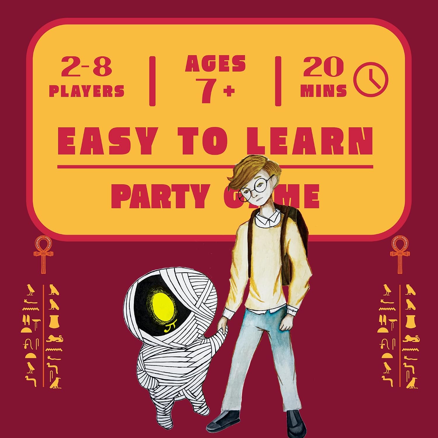 (The Little Mummy Golf Card Game) Ages 7 and Up, Family Party Game, Game Night Favorite, Quick 20-Min Gameplay, Easy to Learn, Ancient Egypt Theme for Kids, Teens & Adults, Travel Game & Unique Gift