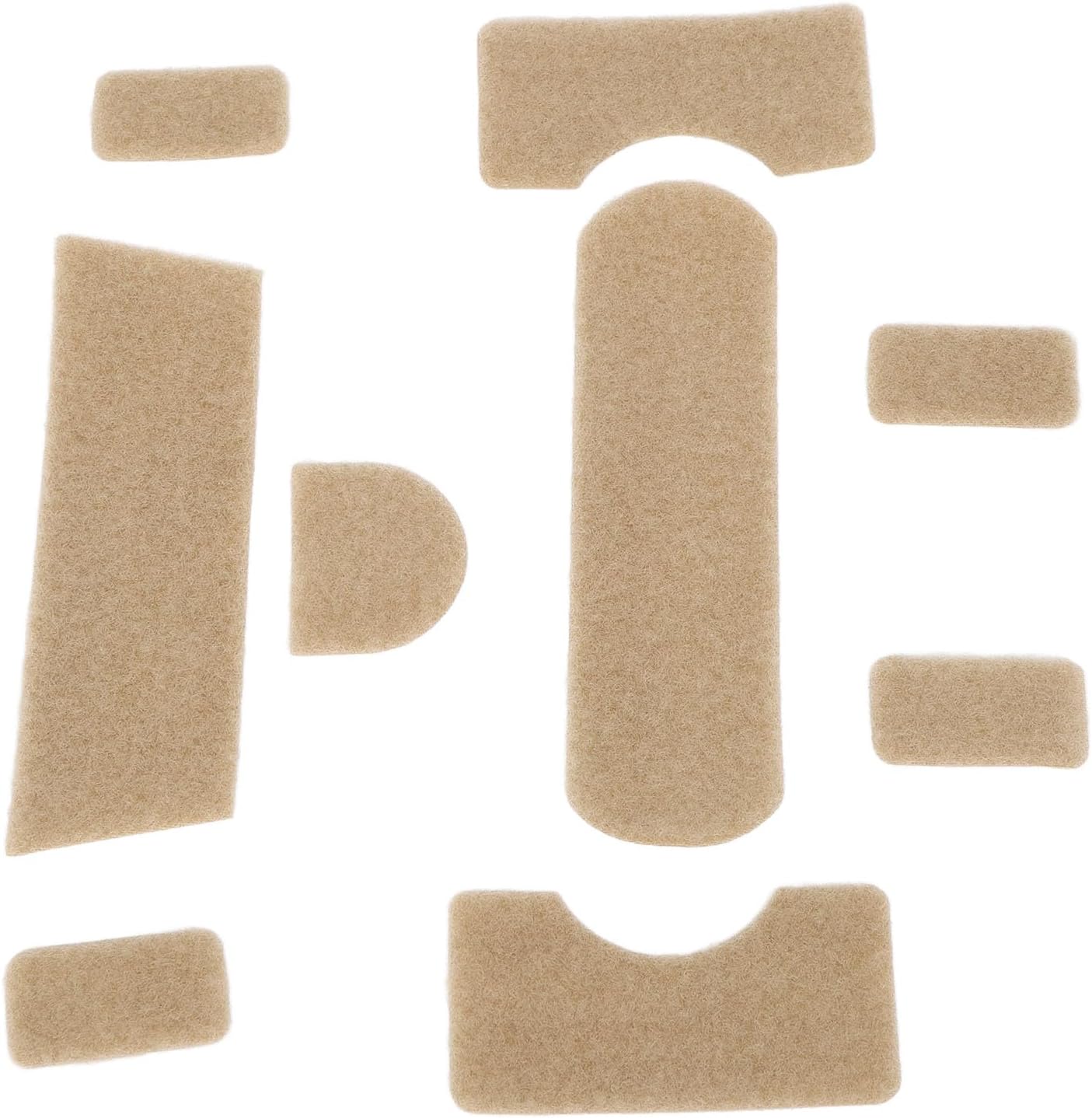 Helmet Hook Loop Sticker,9pcs Clay Color Hook Loop Sticker Strong Adhesive DIY Training Helmet Thickened Back Adhesive Hook and Loop