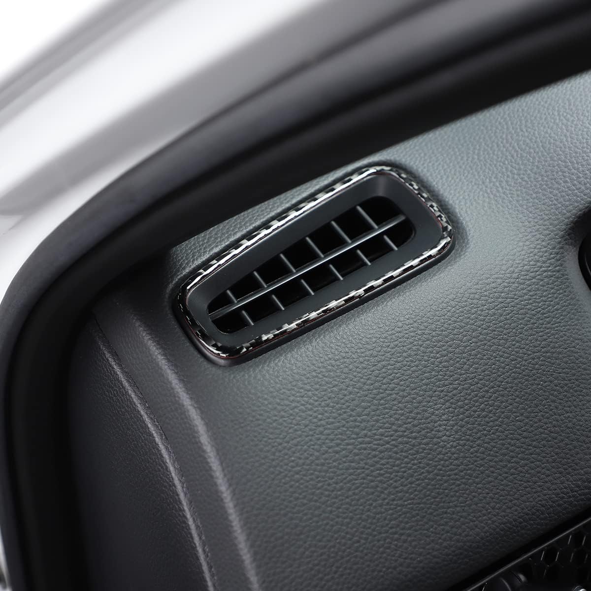 PIUGILH Compatible with Air Vent Wind Outlet Cover Trim Carbon Fiber Dashboard Wind Outlet Sticker for 11th Honda Civic 2022
