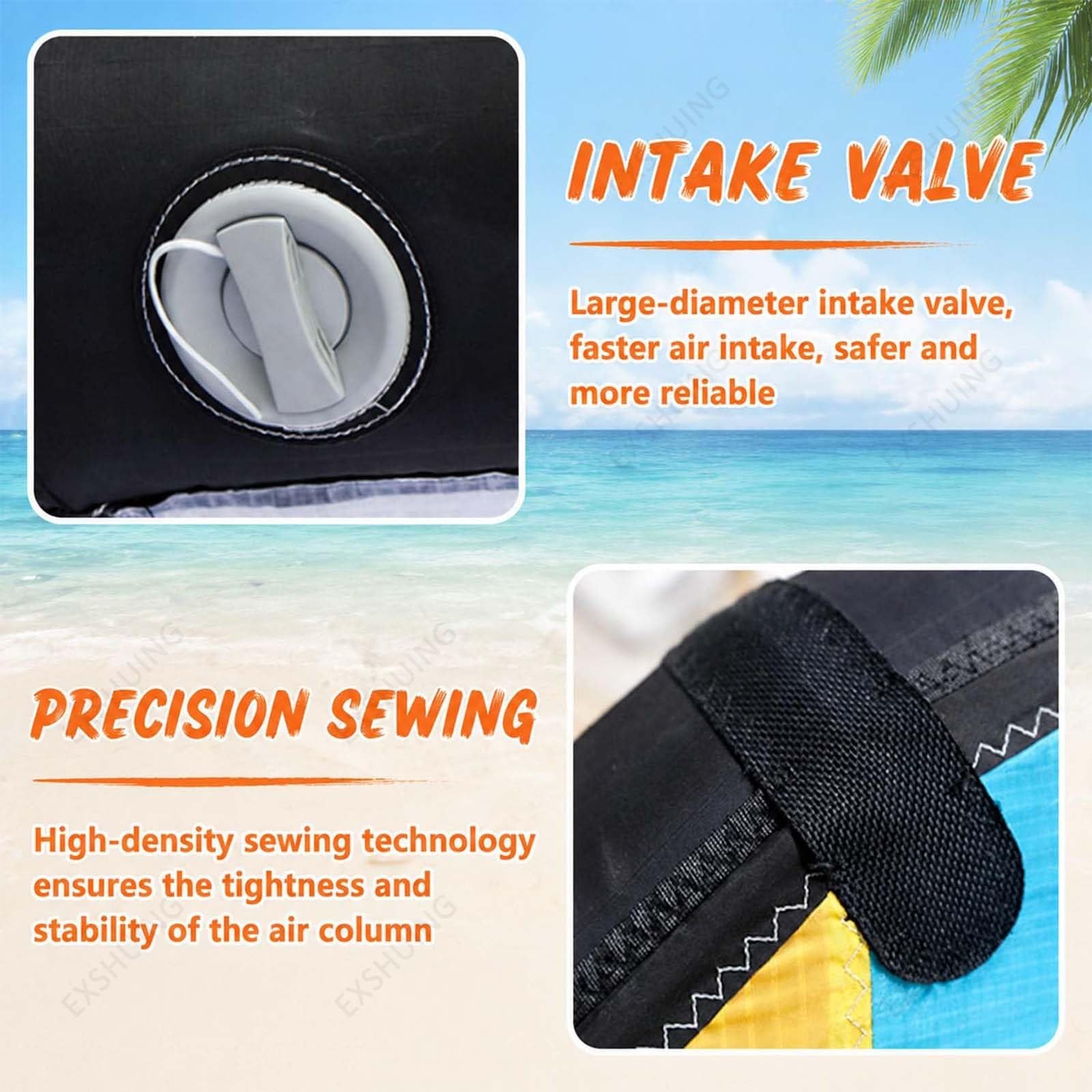 Tabla De Windfoil E Hidroala con Hidroala, Alas De Viento para Adultos | Vela De Surf Inflable De Mano, Ala De Windsurf Con Ventana, Para Deportes Acuáticos Como Kitesurf Y Surf