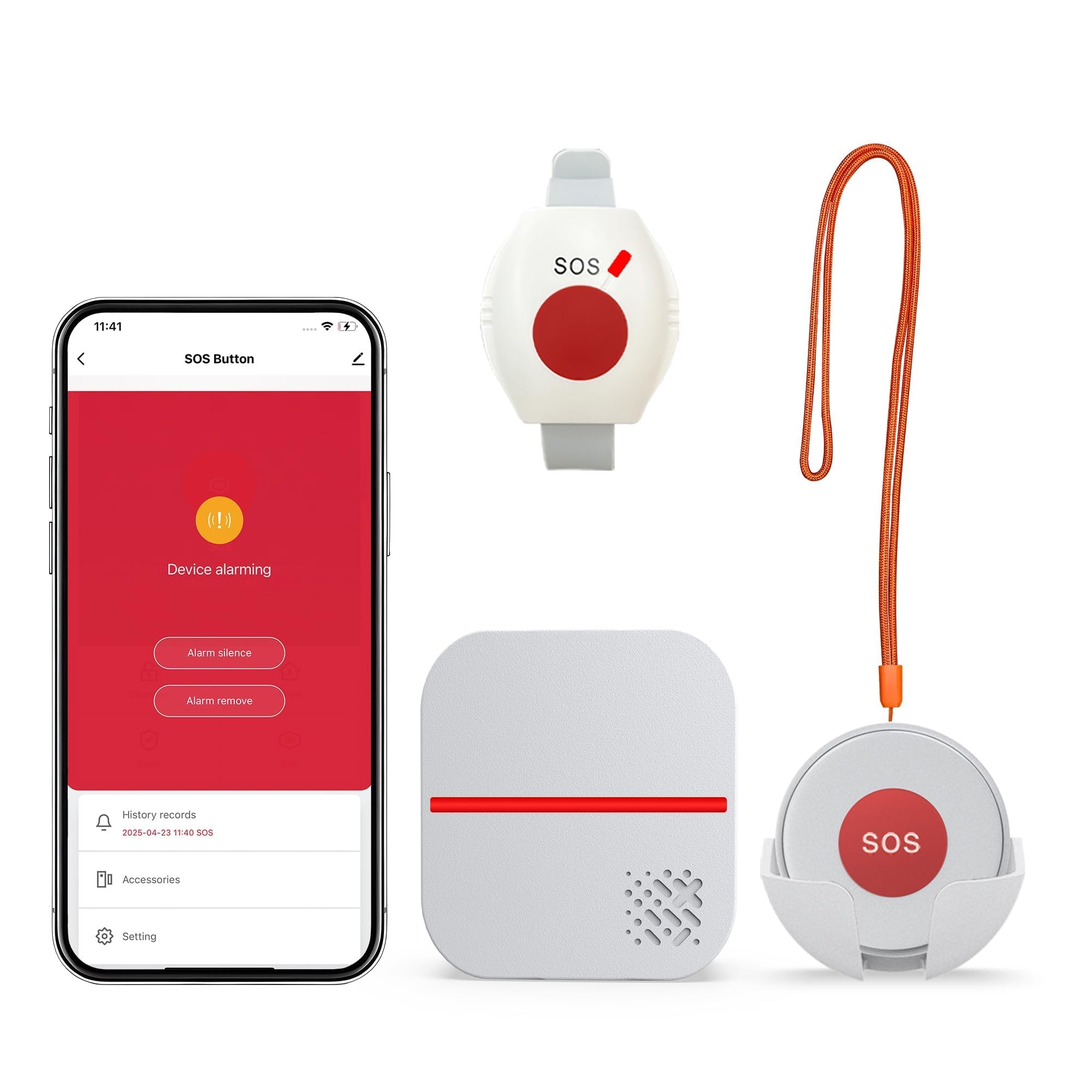 WiFi Caregiver Pager Life Alert Systems for Seniors No Monthly Fee