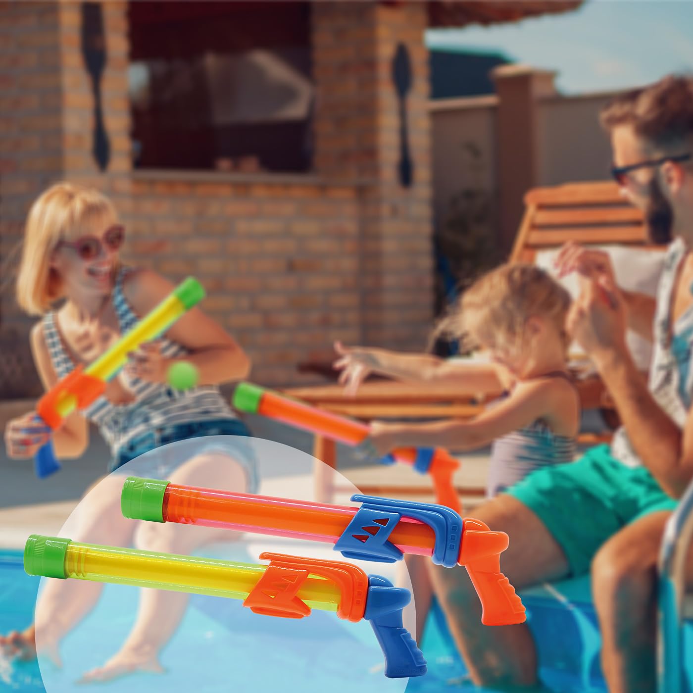 Jamara 460313 – Mc Fizz Fizzy Balls zielony – 2 w 1 pistolet na wodę z miękkimi piłkami, natryskiwanie wody lub strzelanie piłek, system pompowania, łatwa w obsłudze, zasięg ok. 7 m – zasięg ok. 9 m