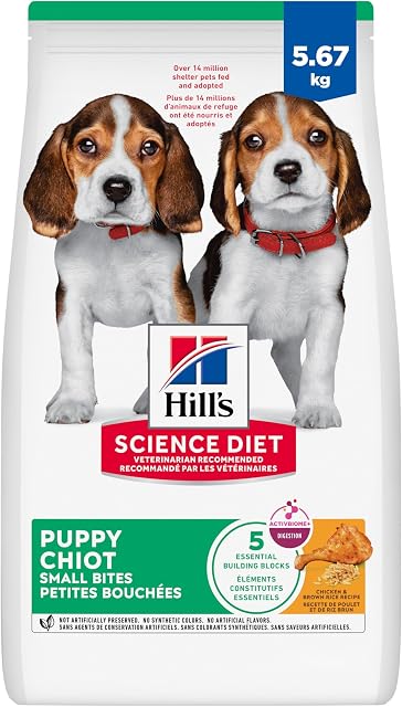 Hill's Science Diet Puppy Small Bites Chicken & Brown Rice Recipe Dry Dog Food 5.67 kg Bag