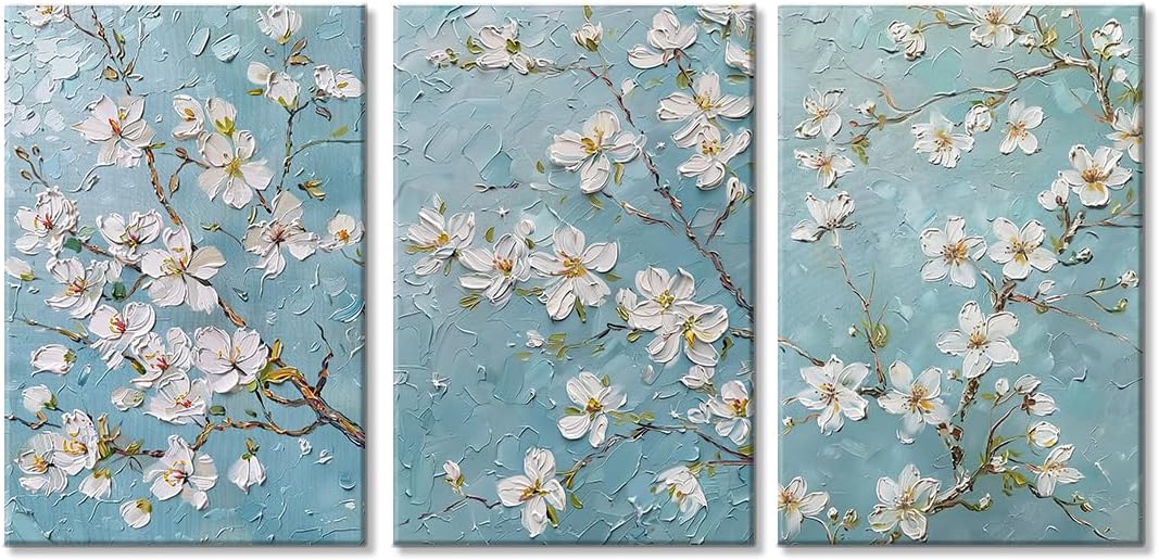 ArtNFT Flower Pictures Canvas Wall Art Home Decor, Painting Art Prints Floral Wall Art For Living Room, Bathroom Decor Farmhouse Wall Decoration, Kitchen Bedroom Decor (Flower Pictures01, 18x24in)