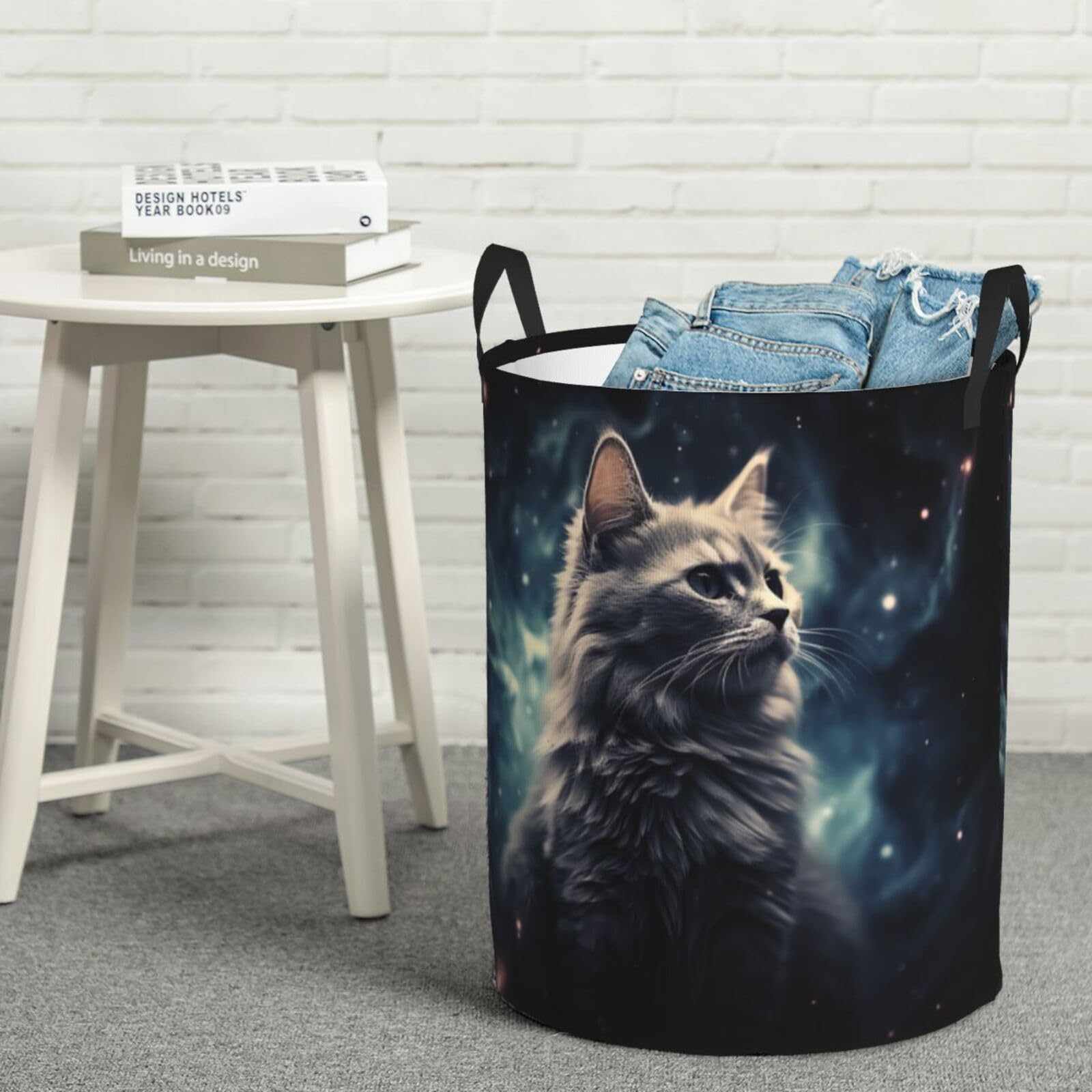 Panier à linge autonome pliable taille S avec poignées ergonomiques
