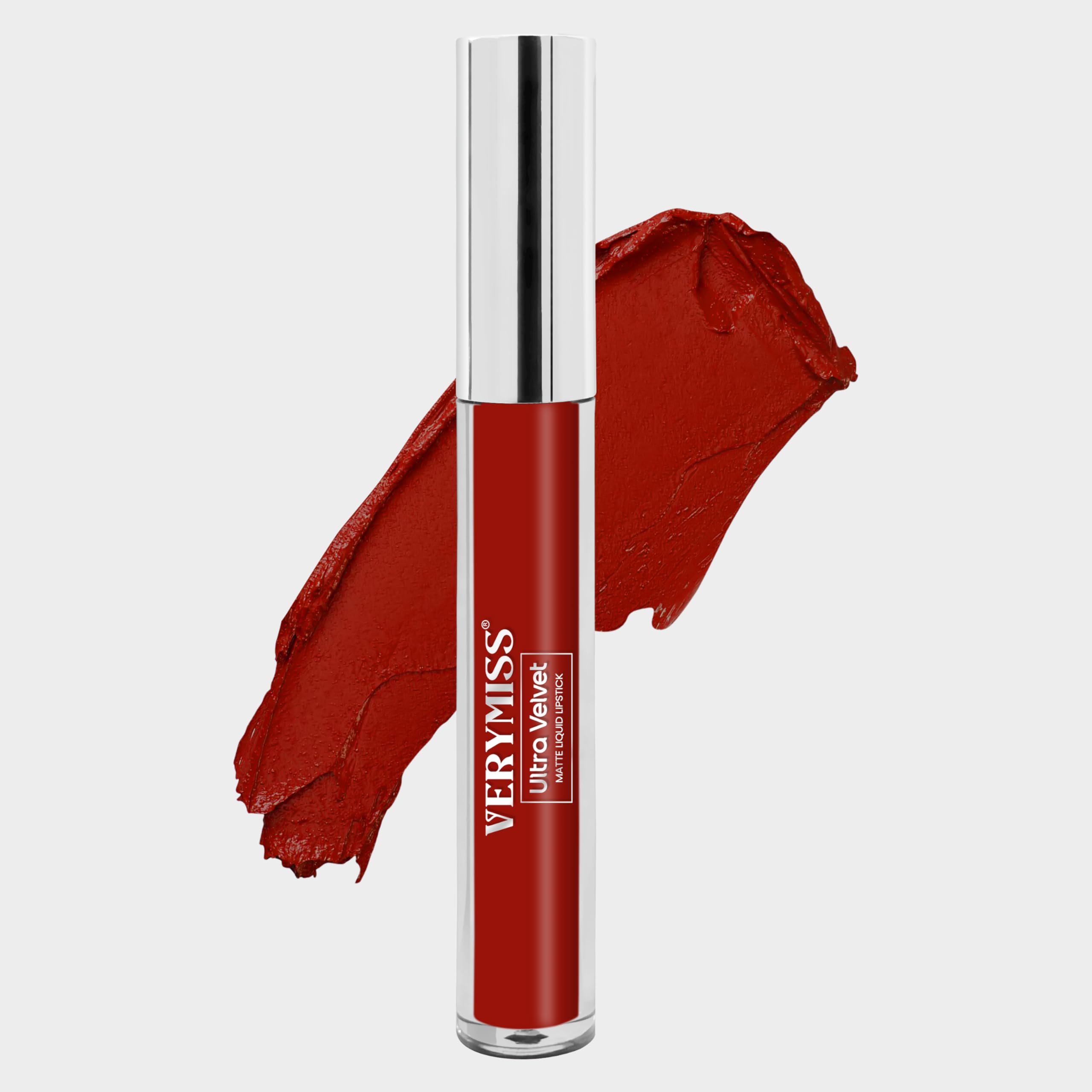 Verymiss Ultra Velvet Matte Liquid Lipstick I 2.6ml I Smooth Application I Non Transfer I Paraben Free I Vegan I Flawless Matte Finish (206 - Berry Red)-image-24